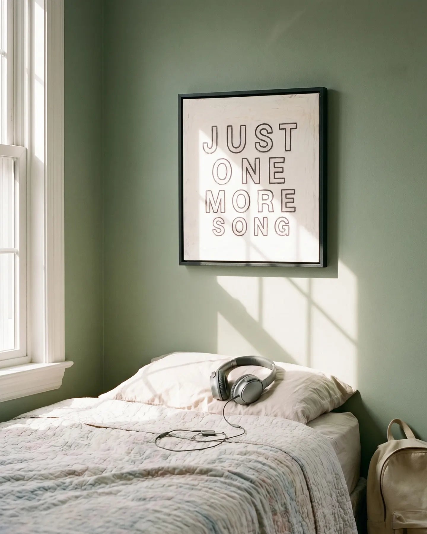 Just One More Song - Framed Wrapped Canvas