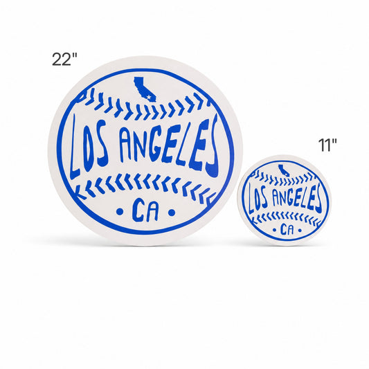 Los Angeles Baseball Wood Wall Art