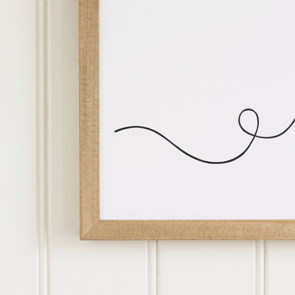 Make Yourself at Home framed art, Almond frame, XL, frame close-up