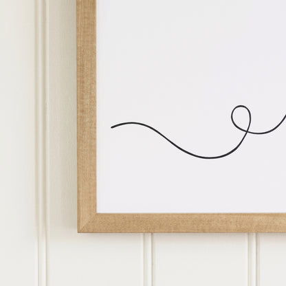 Make Yourself at Home framed art, Almond frame, XL, frame close-up
