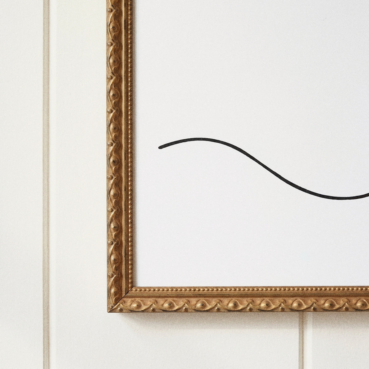 Make Yourself at Home framed art, Frosted Gold frame, XL, frame close-up