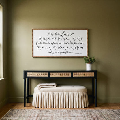 Numbers framed art, Frosted Gold frame, XL, lifestyle photo