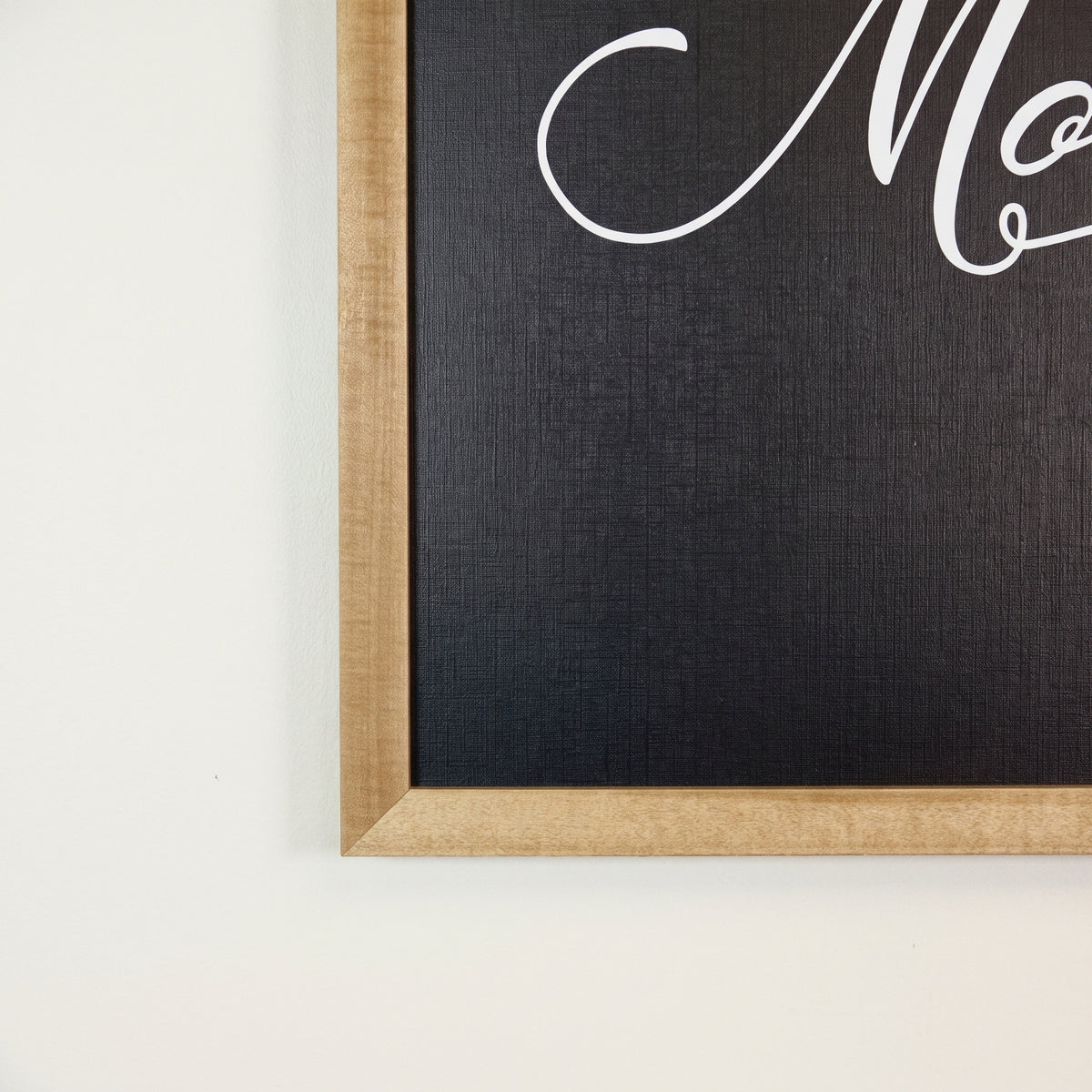 Most Wonderful Time framed art, Almond frame, XL, frame close-up