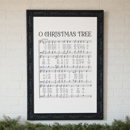 O Christmas Tree framed art, Country Rustic Black frame, M, detail photo