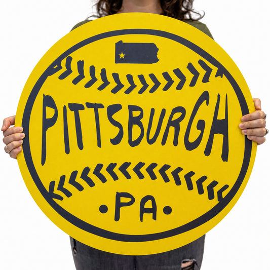 Pittsburgh Baseball Wood Wall Art