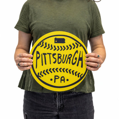 Pittsburgh Baseball Wood Wall Art