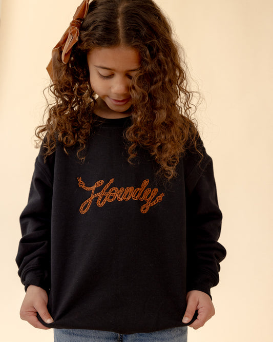 Howdy Sweatshirt - Youth - Embroidered