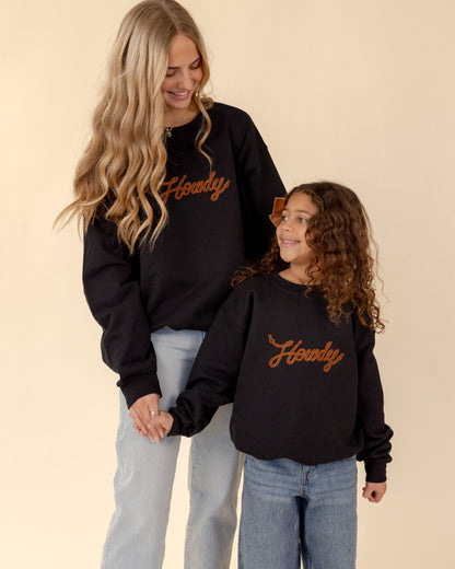 Howdy Sweatshirt - Youth - Embroidered