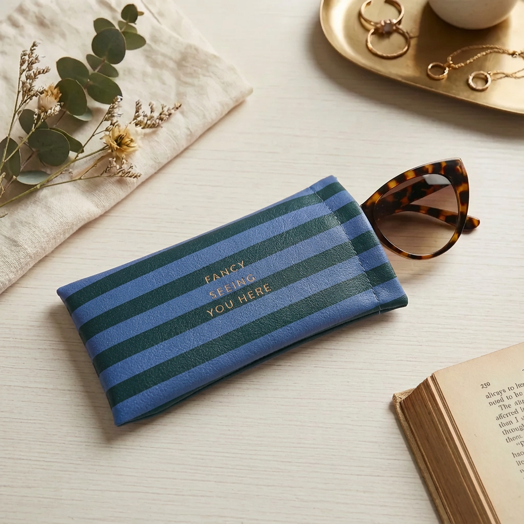 Vegan Leather Eyeglass Case