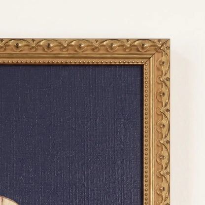 Quilted Horse Frosted Gold frame corner detail