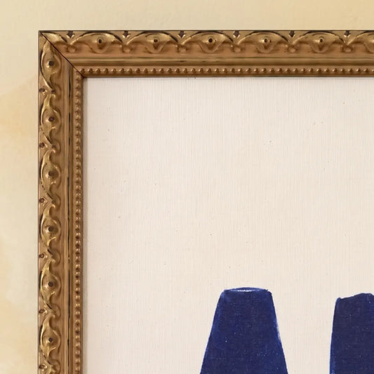 All American in a Frosted Gold frame, styled in a room