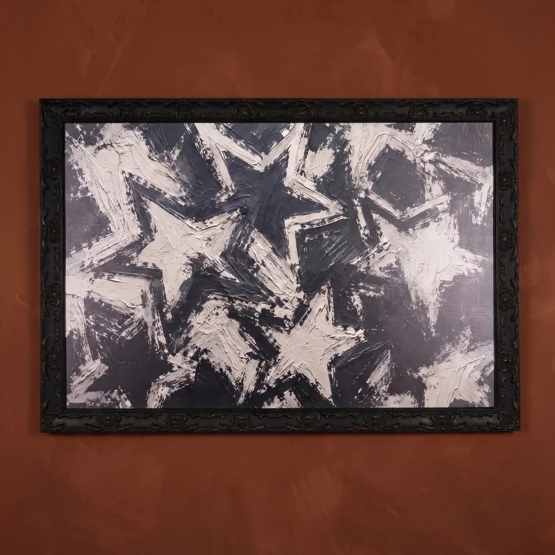 Faded Glory framed print in a Country Rustic Black frame
