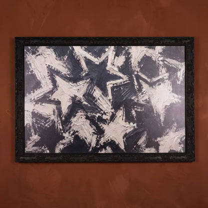 Faded Glory framed print in a Country Rustic Black frame