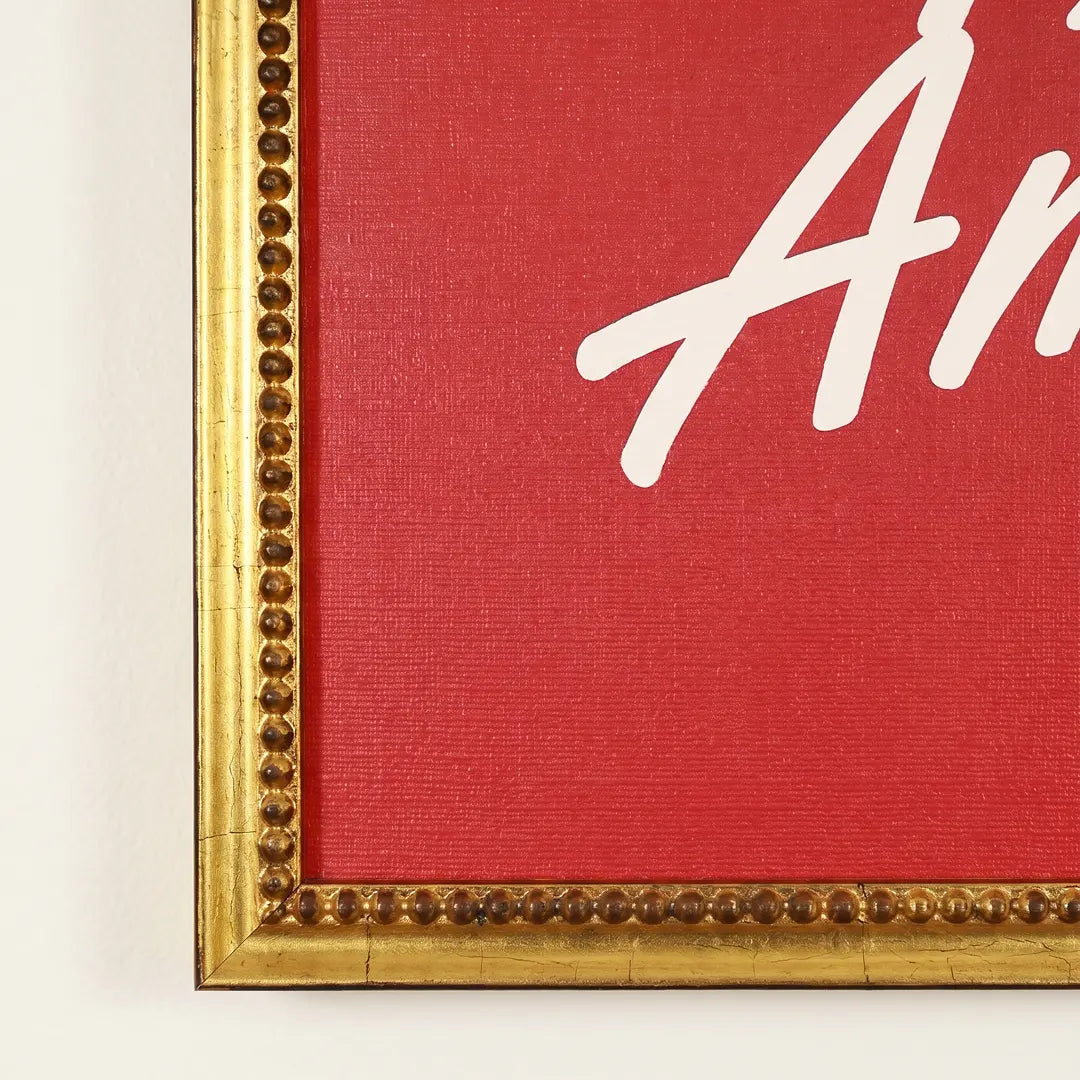 From America with Love Urban Gold Leaf frame corner detail