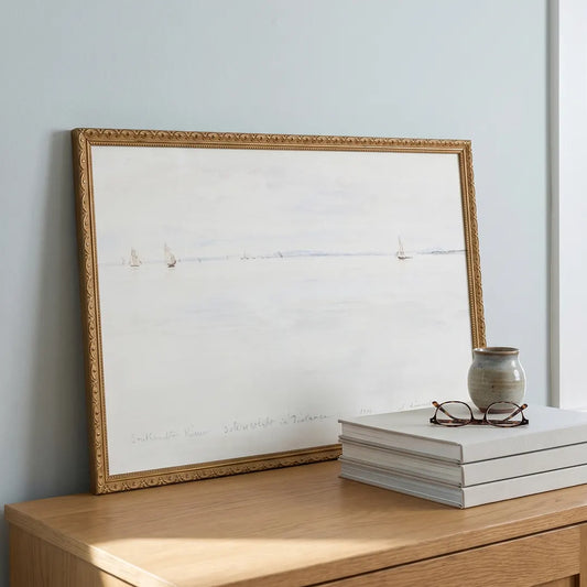 Sailboat on South Hampton styled in a room