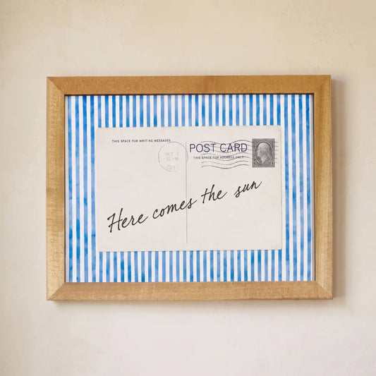 Here Comes the Sun framed print in an Almond frame