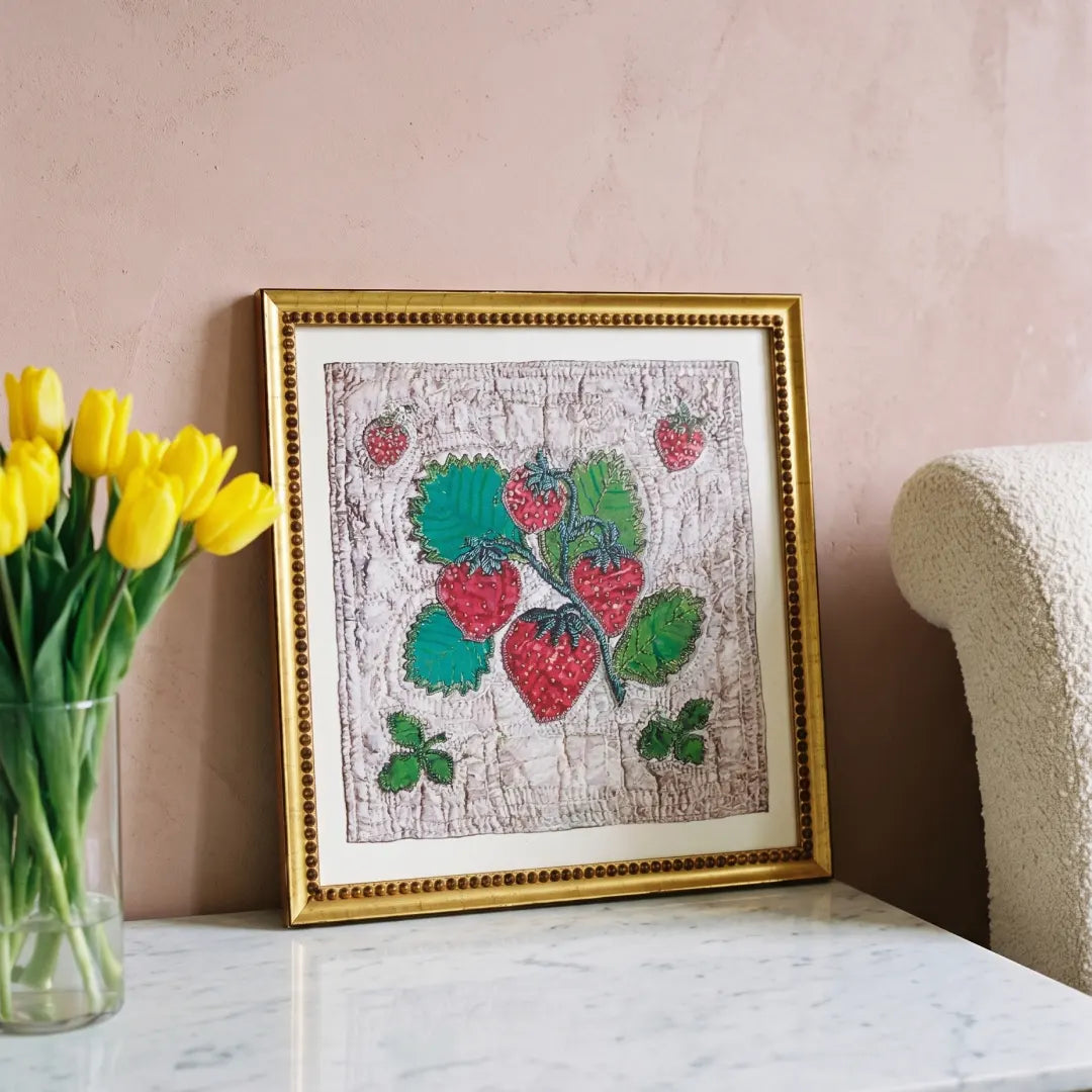 The Berry Patch Urban Gold Leaf frame corner detail