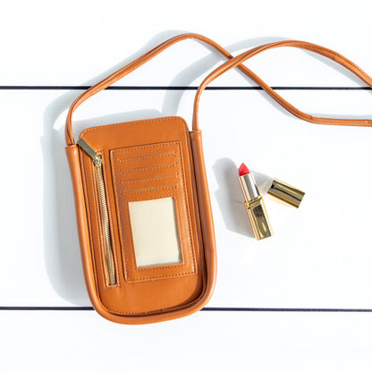 Leather Phone Crossbody Bag