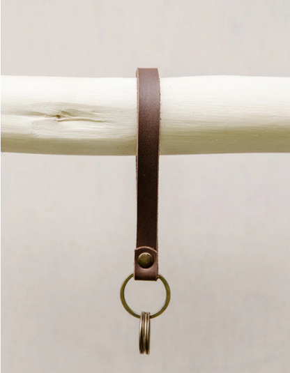Leather Wristlet Keychain