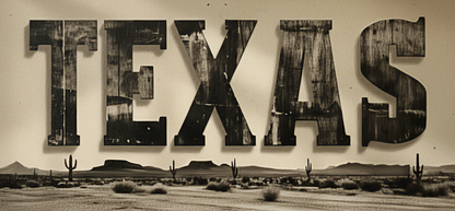 Texas - Wood Frame - Art Acrylic