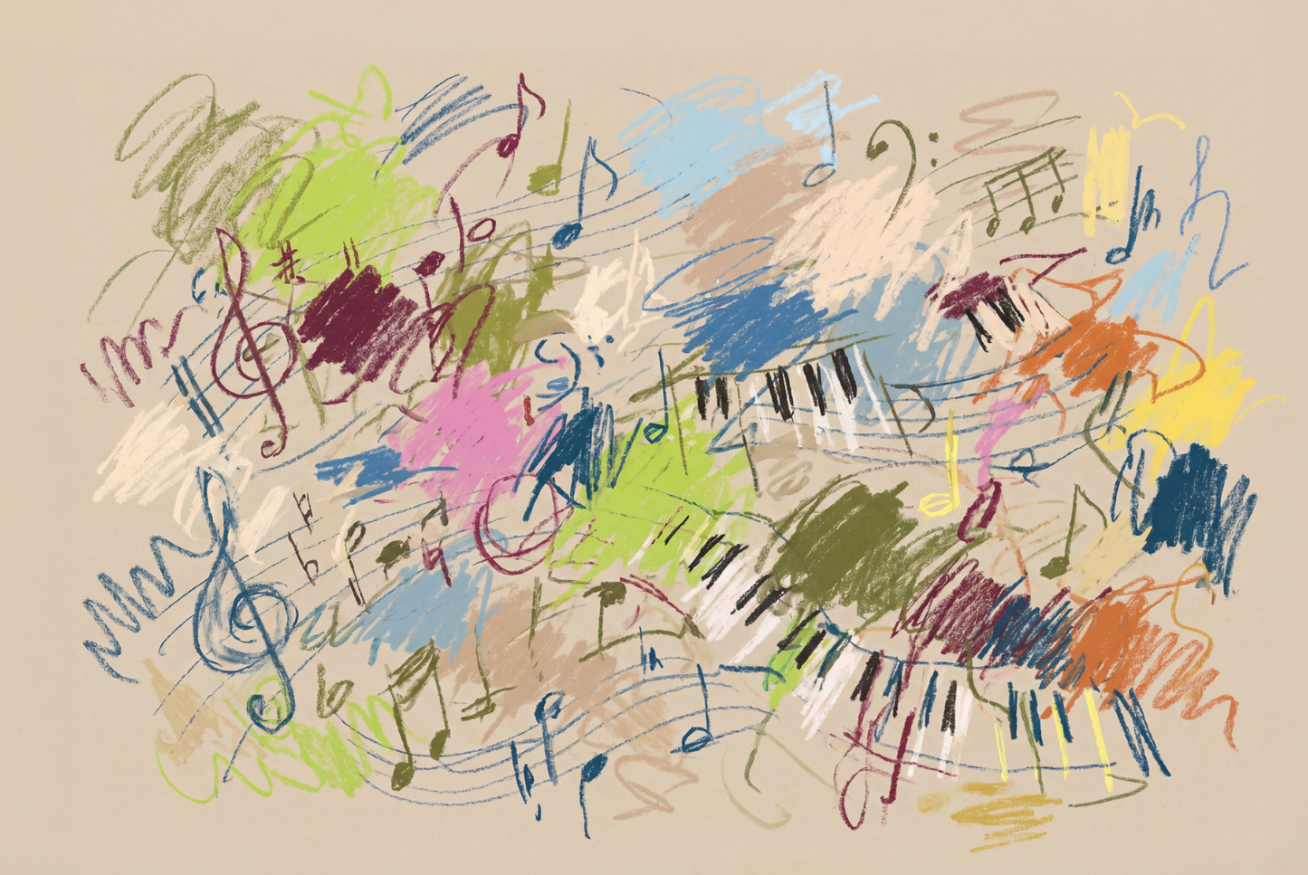Music - Framed Wrapped Canvas