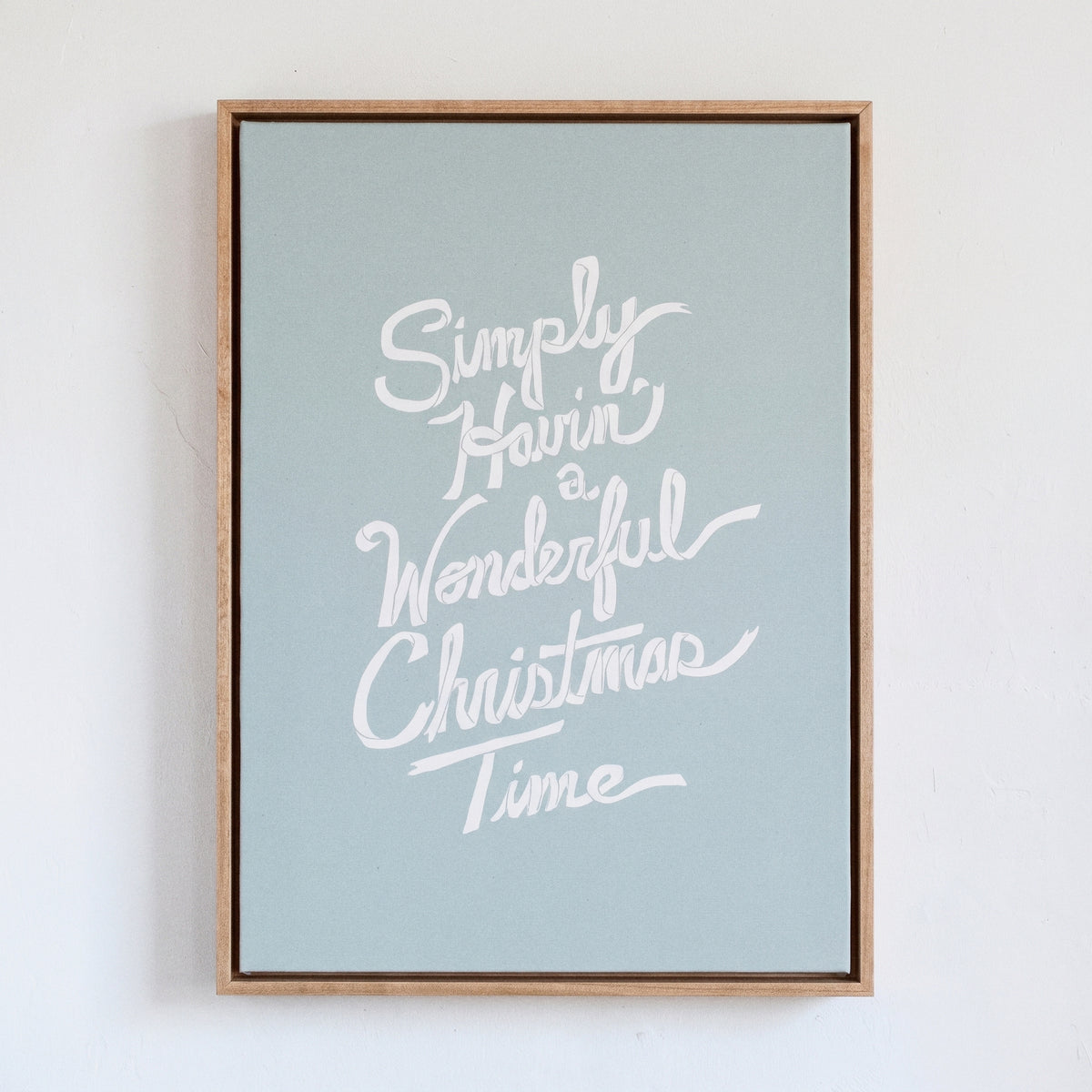 Wonderful Christmas Time framed art, Almond frame, M, detail photo