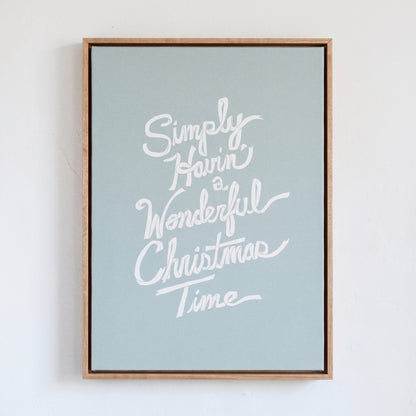 Wonderful Christmas Time framed art, Almond frame, M, detail photo