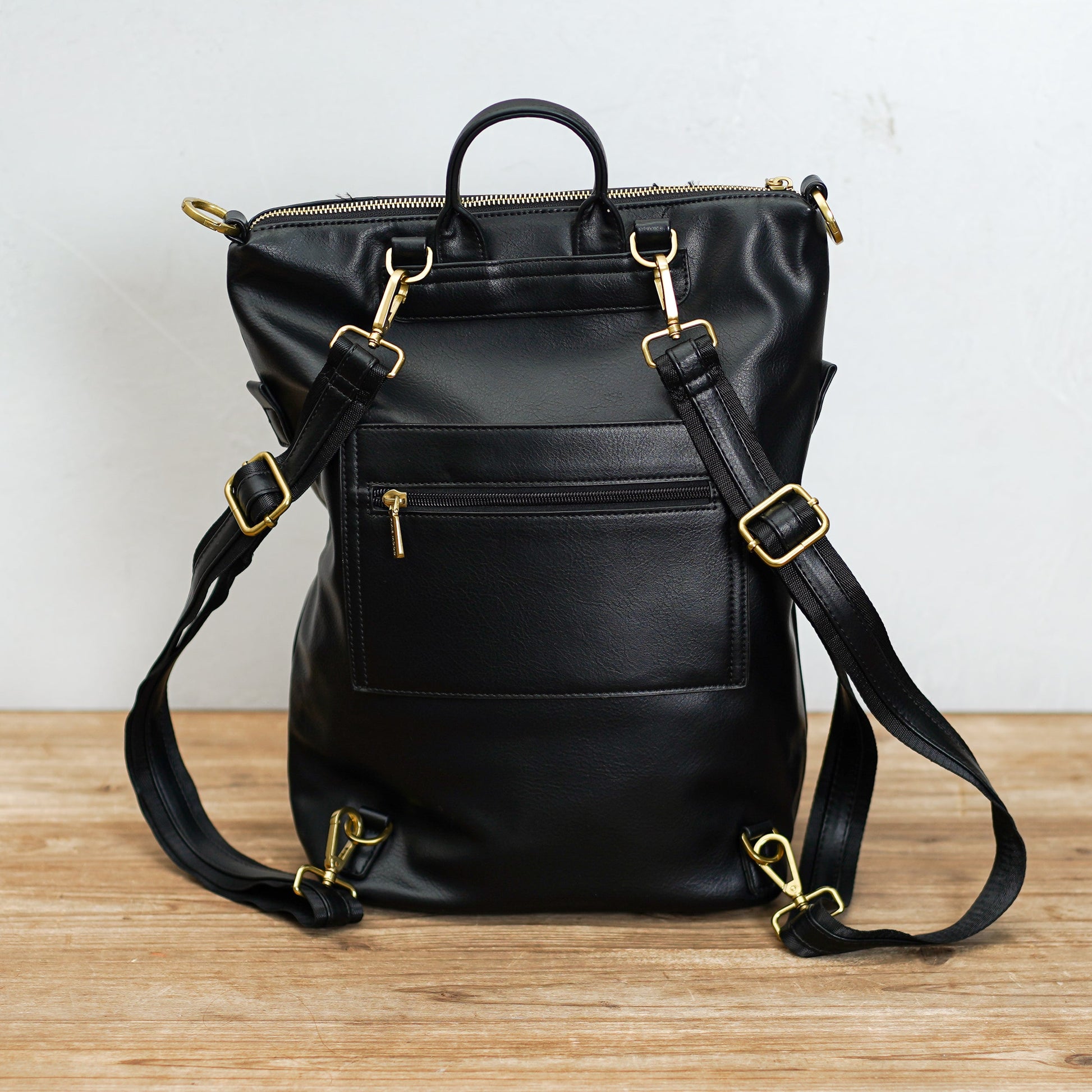 black leather backpack tote Satchel Backpacks Womens Cute School Bag Black Leather College Rucksack for Ladies With room for all your essentials Large Black Leather Backpack |
