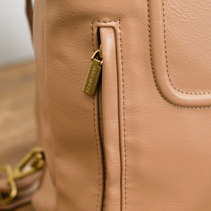 Convertible Leather Backpack