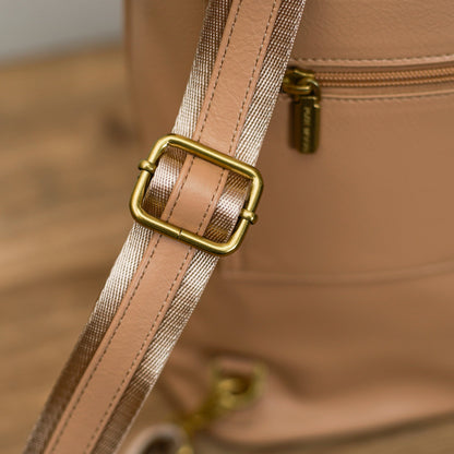 Convertible Leather Backpack