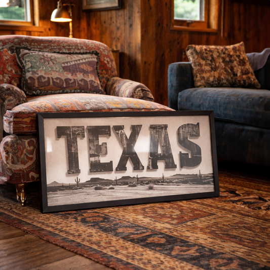 Texas - Wood Frame - Art Acrylic