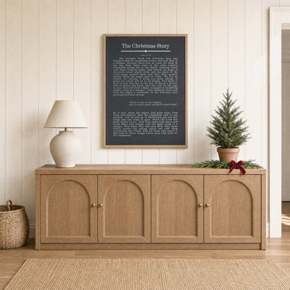 The Christmas Story framed art, Almond frame, 34x46, lifestyle photo
