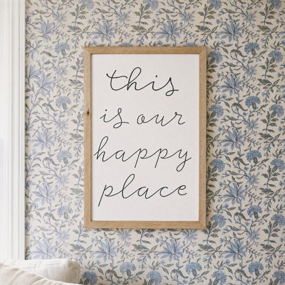 This Is Our Happy Place framed art, Almond frame, M, detail photo