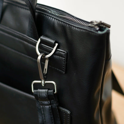 Leather Top Zip Backpack - Accessories