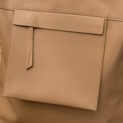 Leather Top Zip Backpack - Accessories