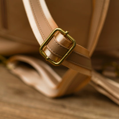 Leather Top Zip Backpack - Accessories