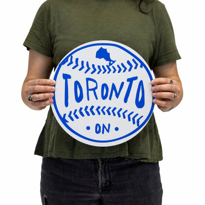 Toronto Baseball Wood Wall Art