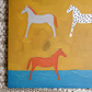 Horses – 38x38 Original Wrapped Canvas