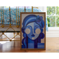 Blue Muse – 20x30 Almond Wood Frame with Acrylic