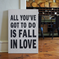 Fall in Love – 20x30 Wrapped Canvas