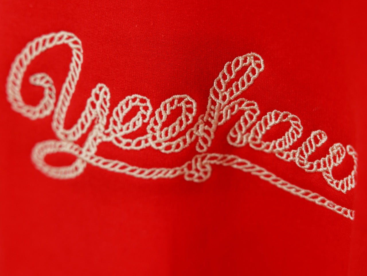 Yeehaw Sweatshirt - Red - Adult - Embroidered