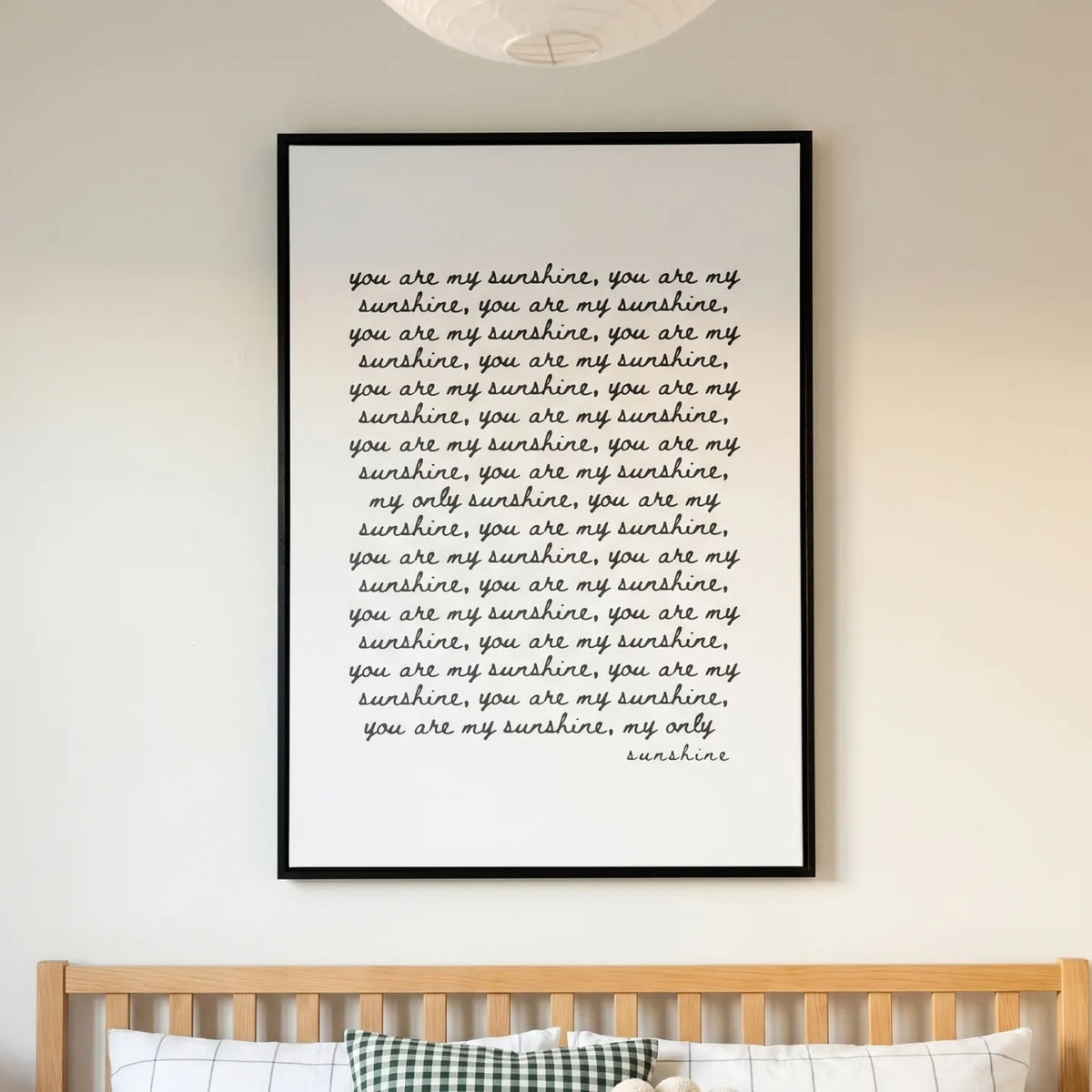 You Are My Sunshine 24 x 36 Framed Wrapped Canvas lifestyle 01