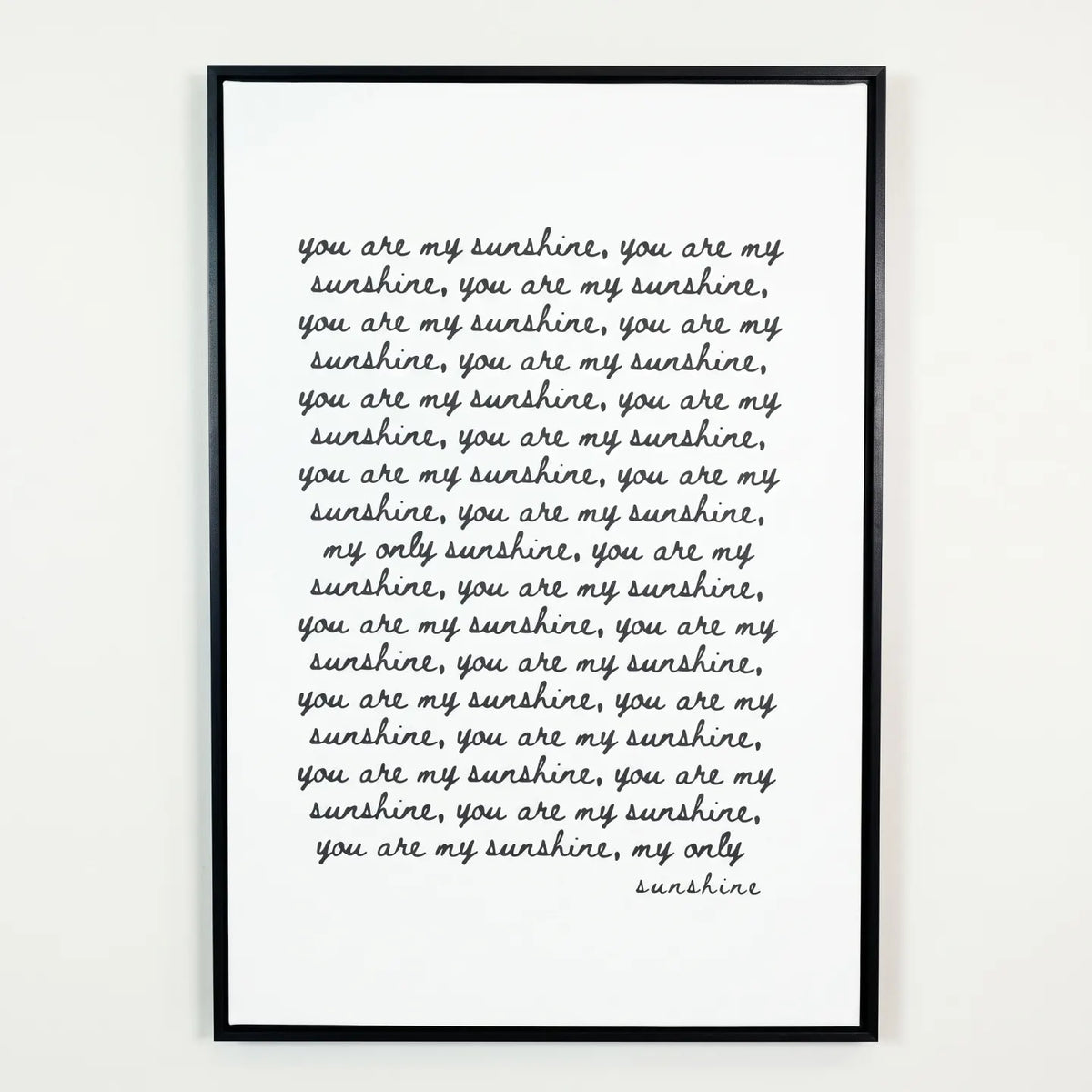 You Are My Sunshine 24 x 36 Framed Wrapped Canvas lifestyle 03