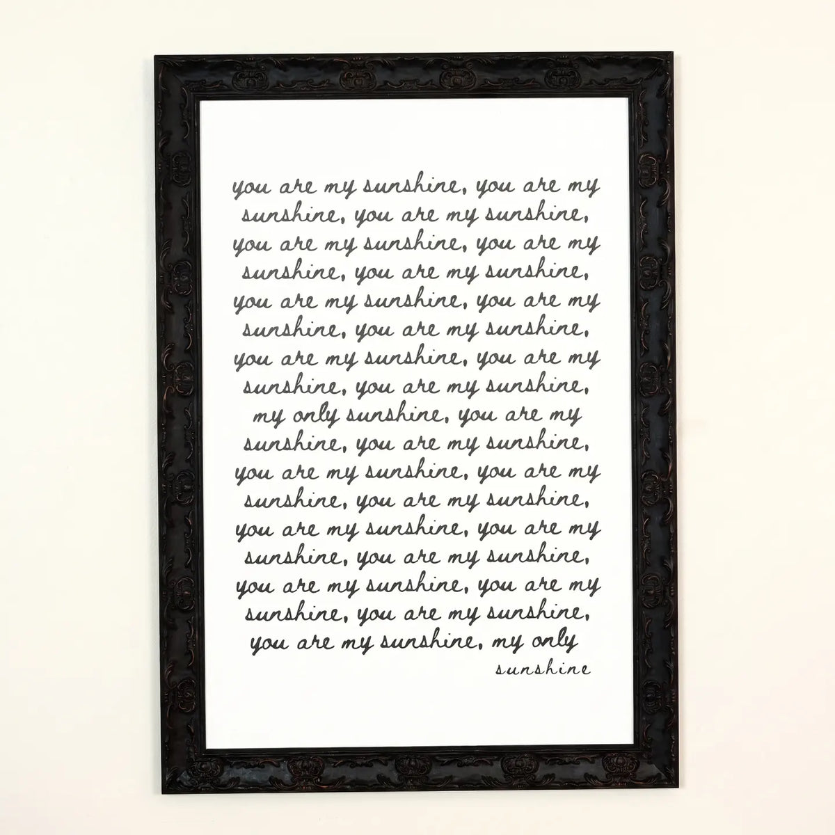 You Are My Sunshine 24 x 16 Frame lifestyle 03