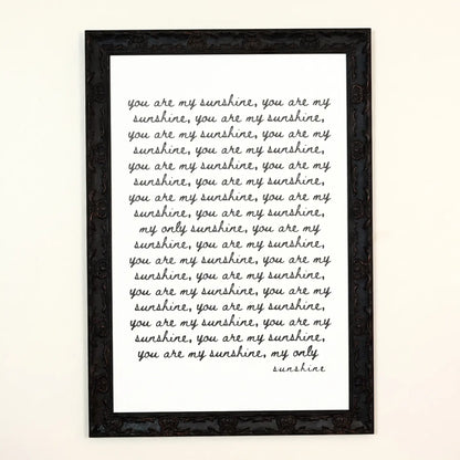 You Are My Sunshine 24 x 16 Frame lifestyle 03