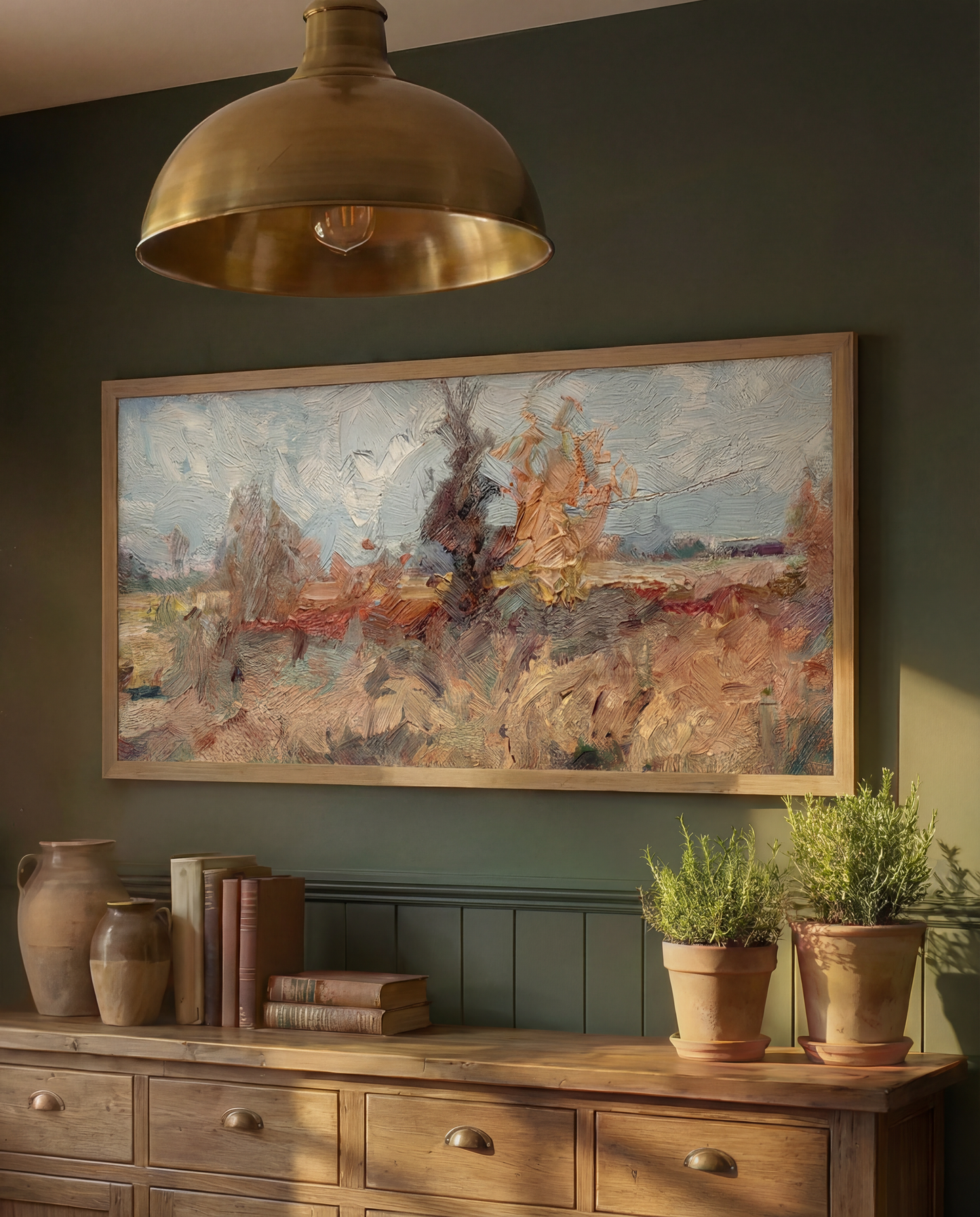 French Farmland - Wood Frame - Art