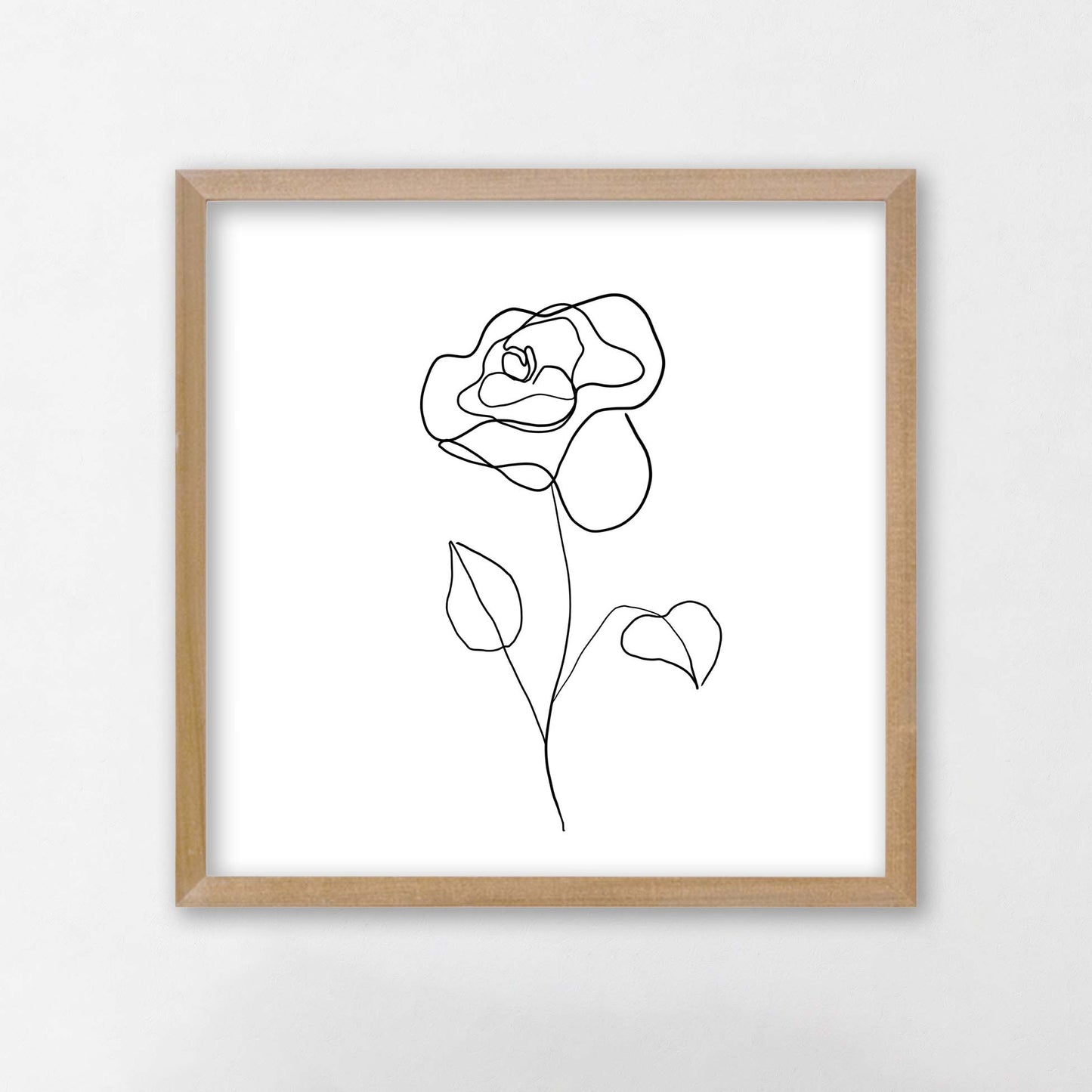 Floral Line Art- Rose