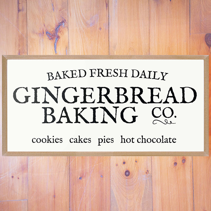 Gingerbread Baking Co Wall Sign