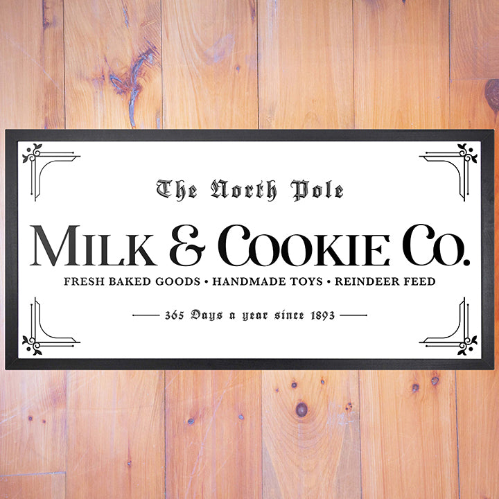 North Pole Milk & Cookie Co Sign