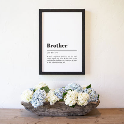Smallwoods Brother Definition Word Art Sign